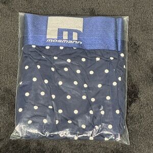 Mosmann Men's Blue Polka Dot Boxer Briefs